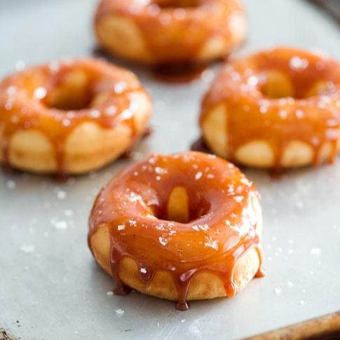 Salted Caramel Fudge Doughnut