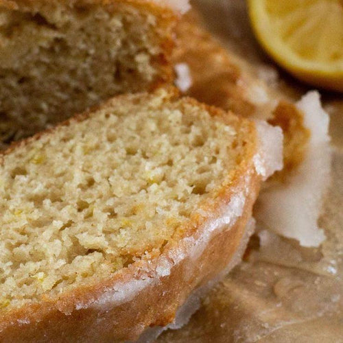 Lemon Drizzle Loaf Slice